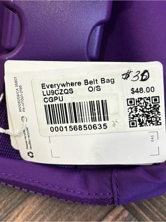 NWT Lululemon Everywhere Belt Bag In College Purple - Picture 7 of 9